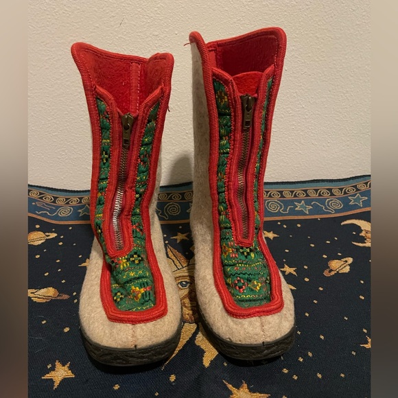 Vintage Elastra Woolen Valenki Boots Women’s Size EU 38 - Picture 2 of 6
